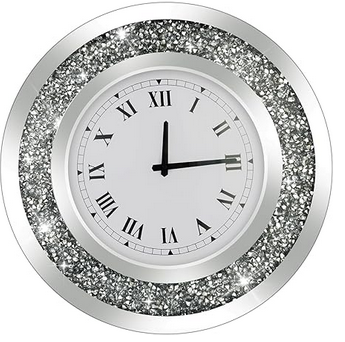 Photo 1 of CRYSTAL INSPIRED WALL CLOCK 20” CIRCUMFERENCE