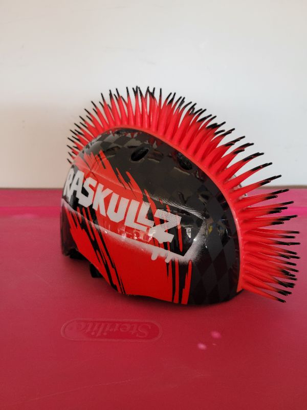 Photo 1 of RASKULLZ MOHAWK THEMED BICYCLE HELMET