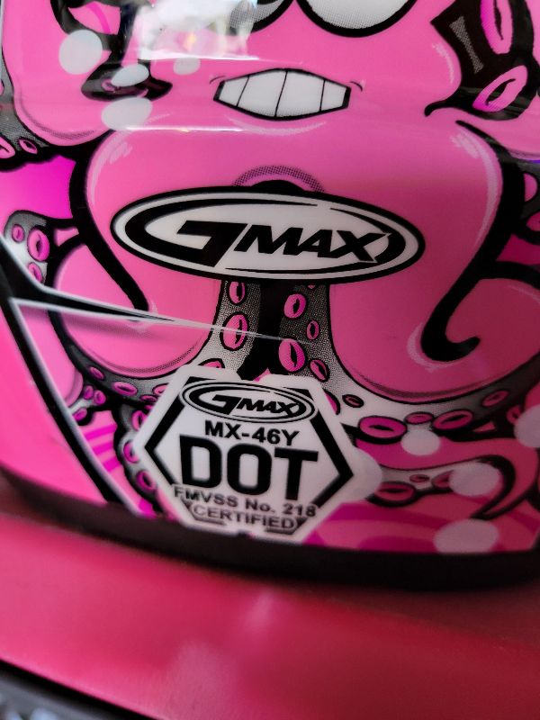 Photo 4 of GIRLS GMAX MOTORCYCLE HELMET MX-46Y