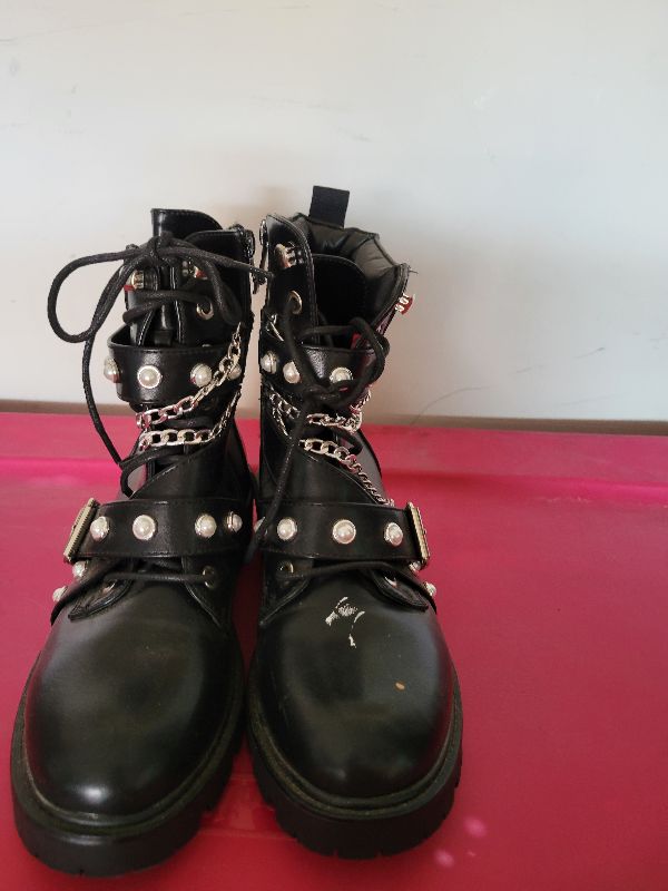 Photo 2 of WOMENS PUNK GOTH BOOTS SIZE 7.5