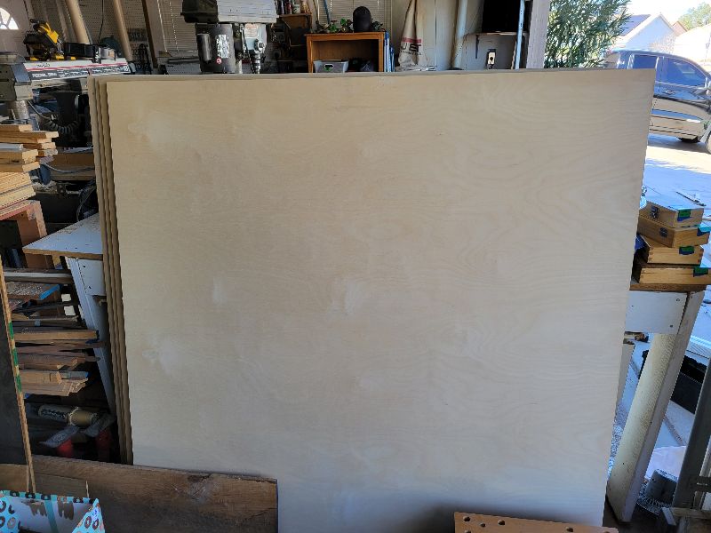 Photo 1 of 5 PIECES OF 1/2 PLYWOOD 60” X 60”