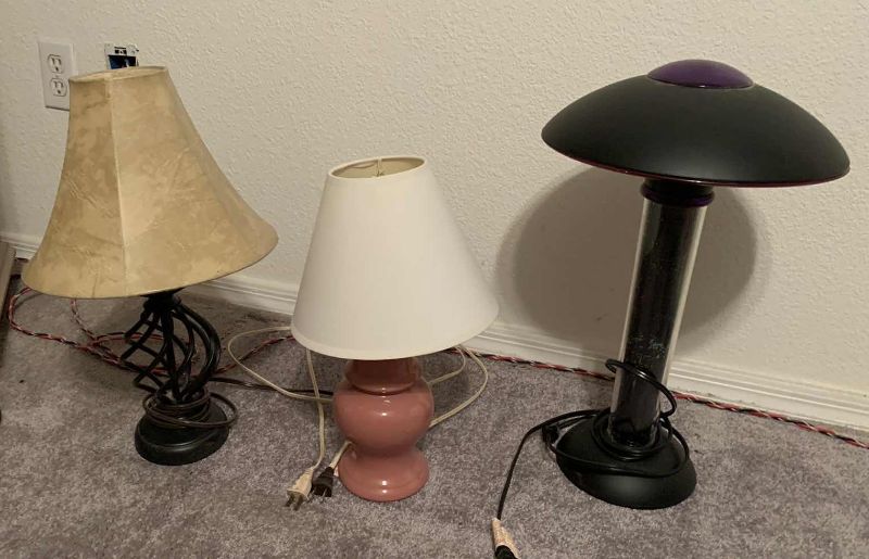Photo 1 of 3 TABLE LAMPS