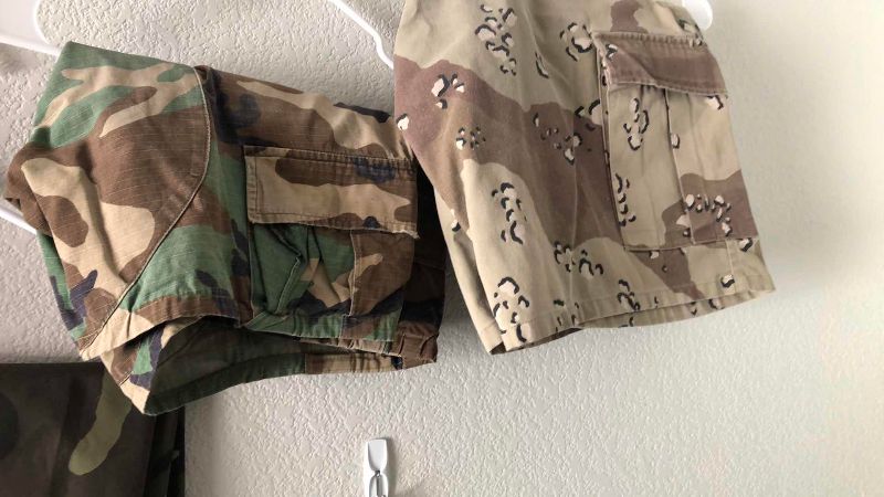 Photo 1 of 5 CAMOUFLAGED PANTS AND SHORTS SIZE M-L