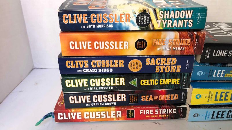 Photo 1 of CLIVE CUSSLER AND LEE CHILD BOOKS