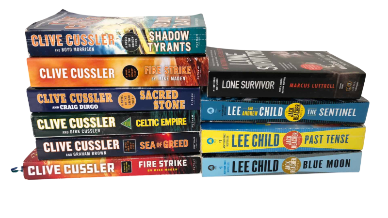 Photo 1 of CLIVE CUSSLER AND LEE CHILD BOOKS