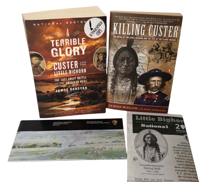 Photo 1 of 2 LITTLE BIGHORN CUSTER BOOKS ONE IS AUTOGRAPHED BY THE AUTHOR