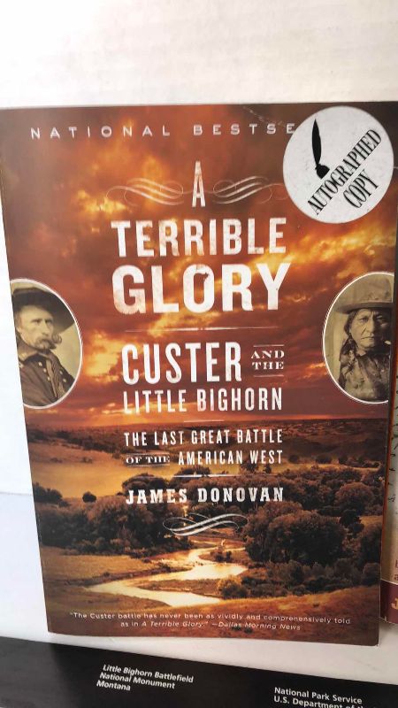 Photo 1 of 2 LITTLE BIGHORN CUSTER BOOKS ONE IS AUTOGRAPHED BY THE AUTHOR