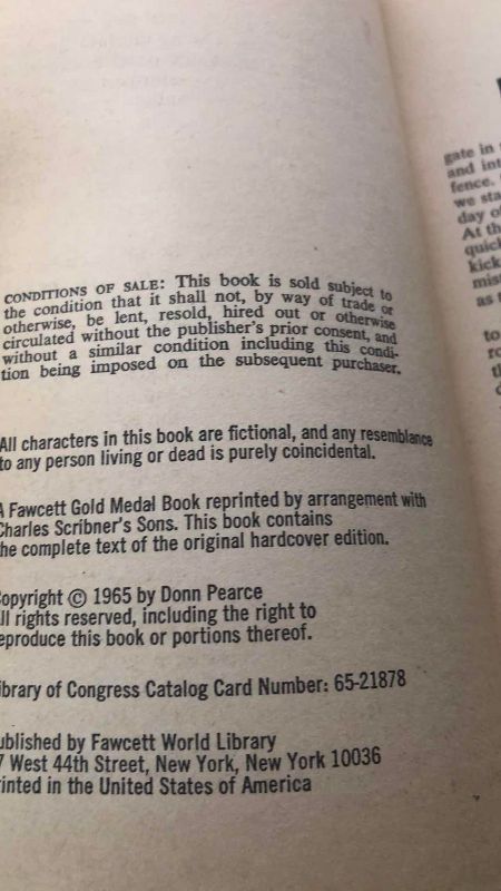 Photo 1 of COOL HAND LUKE PAPERBACK BOOK 1965