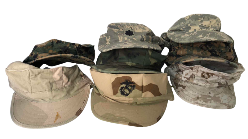 Photo 1 of 8 UNITED STATES MARINES CAMOUFLAGE CAPS