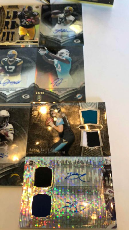 Photo 1 of 2013 NFL FOOTBALL TRIPLE THREADS AUTOGRAPHED AND JERSEY CARDS