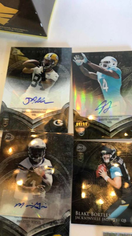 Photo 1 of 2013 NFL FOOTBALL TRIPLE THREADS AUTOGRAPHED AND JERSEY CARDS