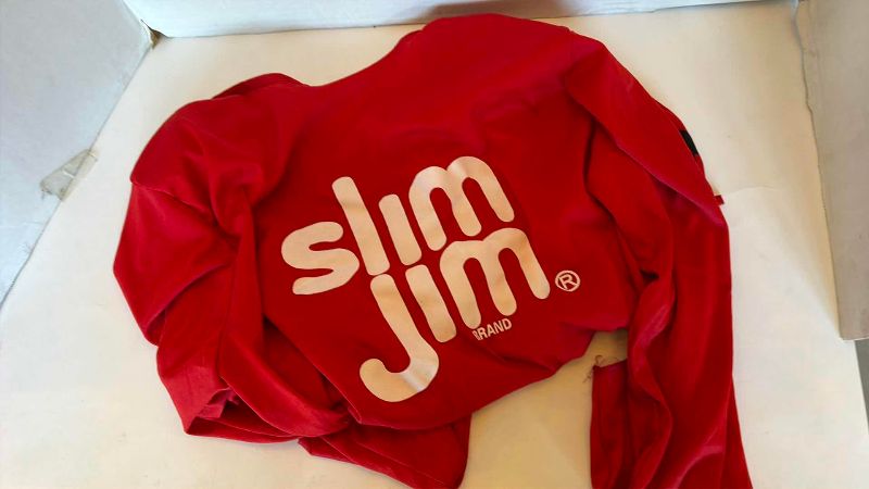 Photo 1 of ADULT SLIM JIM COSTUME RED TOP YELLOW BOTTOM