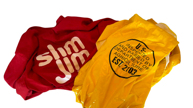Photo 1 of ADULT SLIM JIM COSTUME RED TOP YELLOW BOTTOM