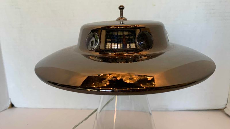 Photo 1 of ALIEN ABDUCTION LAMP 10.5" TALL