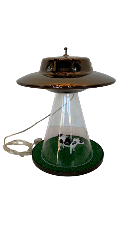 Photo 1 of ALIEN ABDUCTION LAMP 10.5" TALL