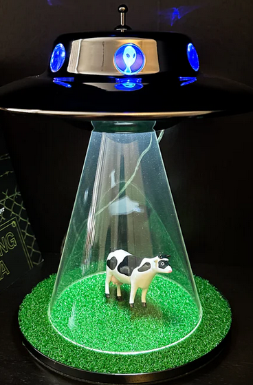 Photo 1 of ALIEN ABDUCTION LAMP 10.5" TALL