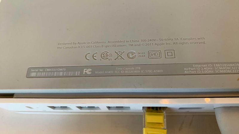 Photo 1 of APPLE 2 TB TIME CAPSULE