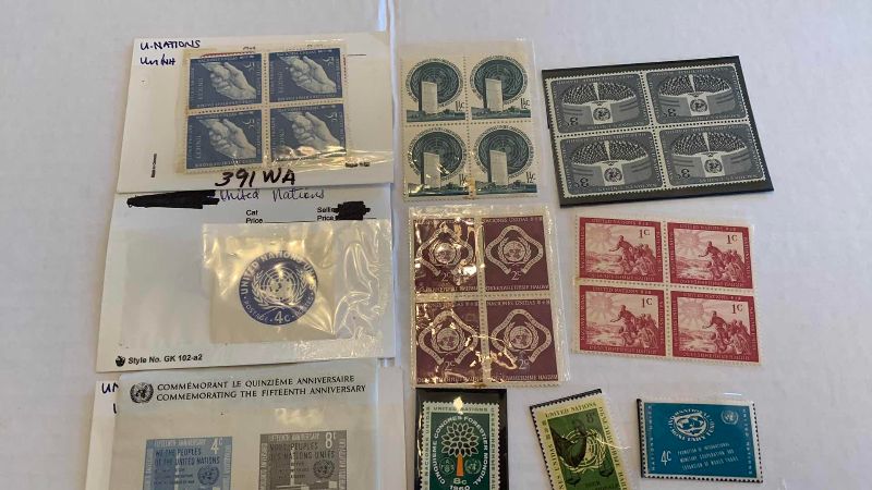 Photo 1 of UNITED NATIONS STAMPS