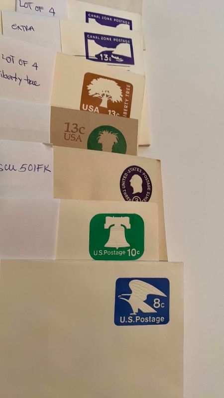Photo 1 of VINTAGE UNITED STATES STAMPED ENVELOPES