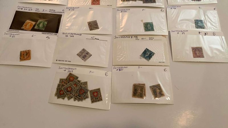 Photo 1 of SWITZERLAND POSTAGE STAMPS