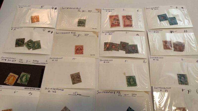 Photo 1 of SWITZERLAND POSTAGE STAMPS