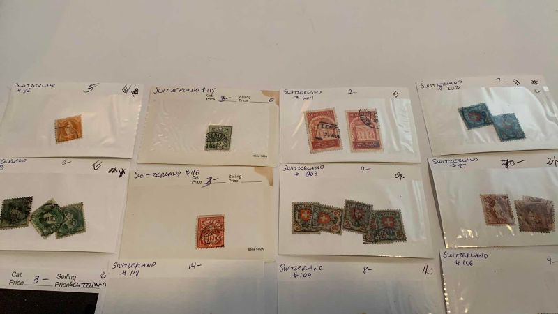 Photo 1 of SWITZERLAND POSTAGE STAMPS