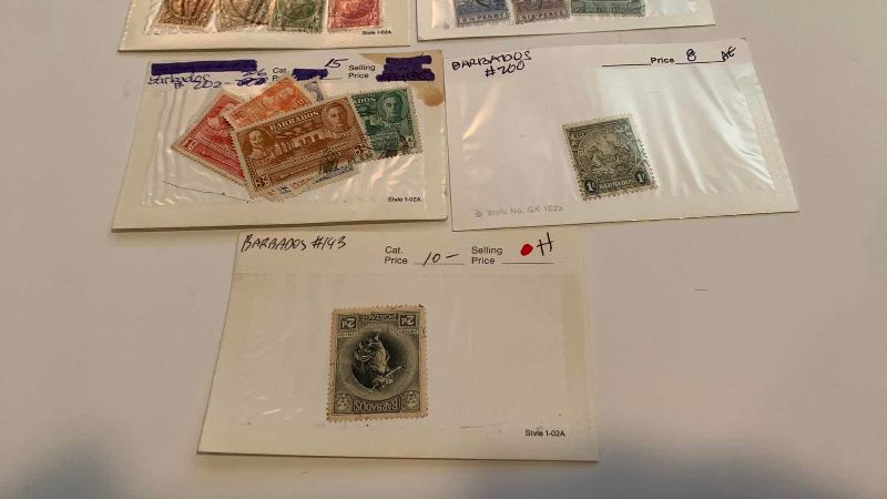 Photo 1 of BARBADOS POSTAGE STAMPS