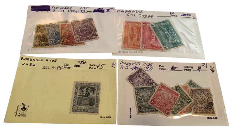 Photo 1 of BARBADOS POSTAGE STAMPS