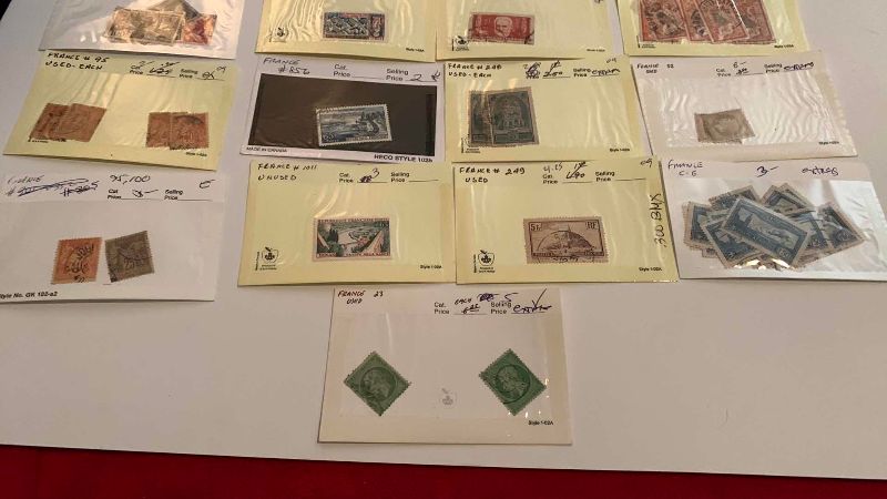 Photo 1 of FRANCE POSTAGE STAMPS