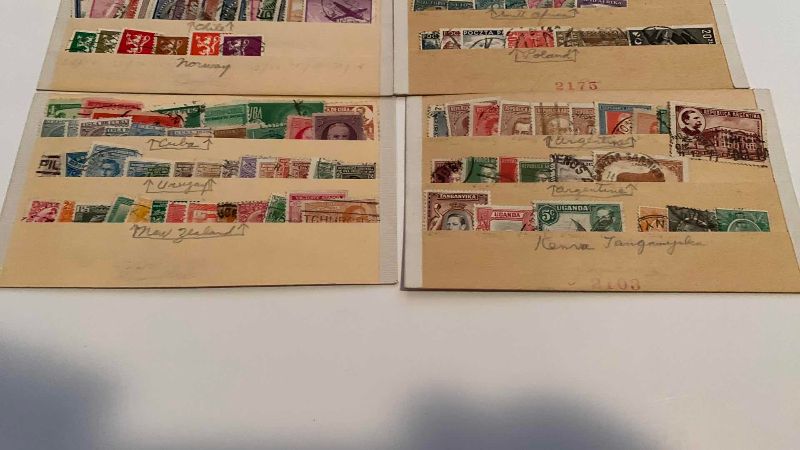 Photo 1 of VINTAGE POSTAGE STEPS, PERU, SOUTH AFRICA, POLAND, ARGENTINA, UGANDA, NEW ZEALAND, URUGUAY, CUBA, NORWAY, CHILE