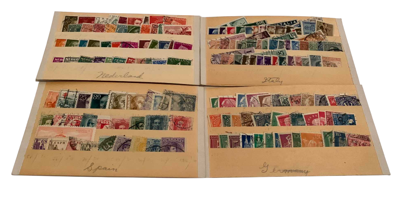 Photo 1 of VINTAGE POSTAGE STAMPS, NETHERLANDS, SPAIN, ITALY, GERMANY