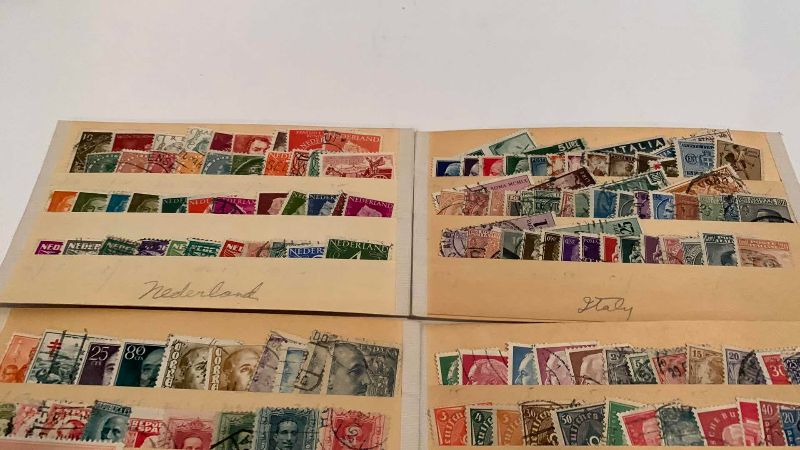 Photo 1 of VINTAGE POSTAGE STAMPS, NETHERLANDS, SPAIN, ITALY, GERMANY