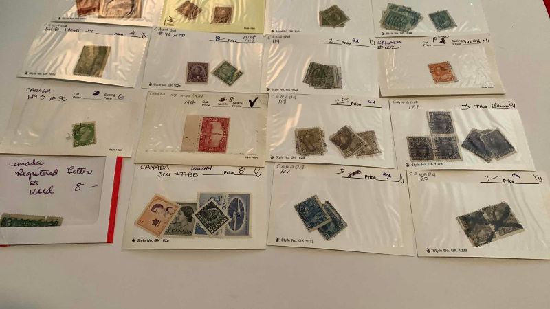 Photo 1 of CANADA POSTAGE STAMPS