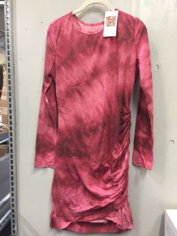 Photo 1 of KIRUNDO WOMENS LONG SLEEVE TIE DYE DRESS SIZE SMALL 