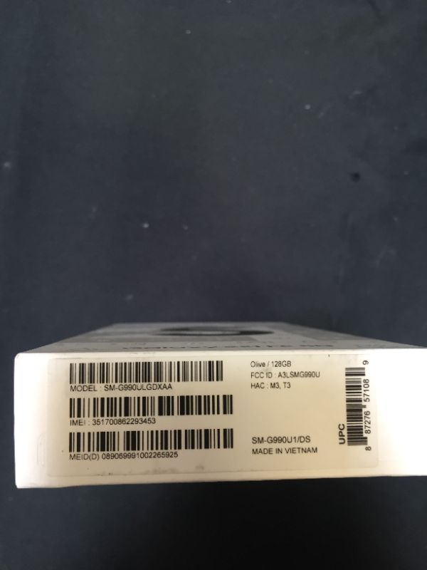 Photo 1 of Samsung Galaxy S21 FE 5G Cell Phone, Factory Unlocked Android Smartphone, 128GB, 120Hz Display, Pro Grade Camera, All Day Intelligent Battery, US Version, Olive ---- FACTORY SEALED 
