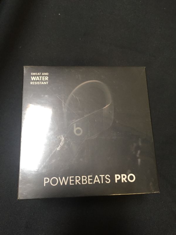 Photo 3 of Powerbeats Pro Wireless Earbuds - Apple H1 Headphone Chip, Class 1 Bluetooth Headphones, 9 Hours of Listening Time, Sweat Resistant, Built-in Microphone - Black ---- FACTORY SEALED 
