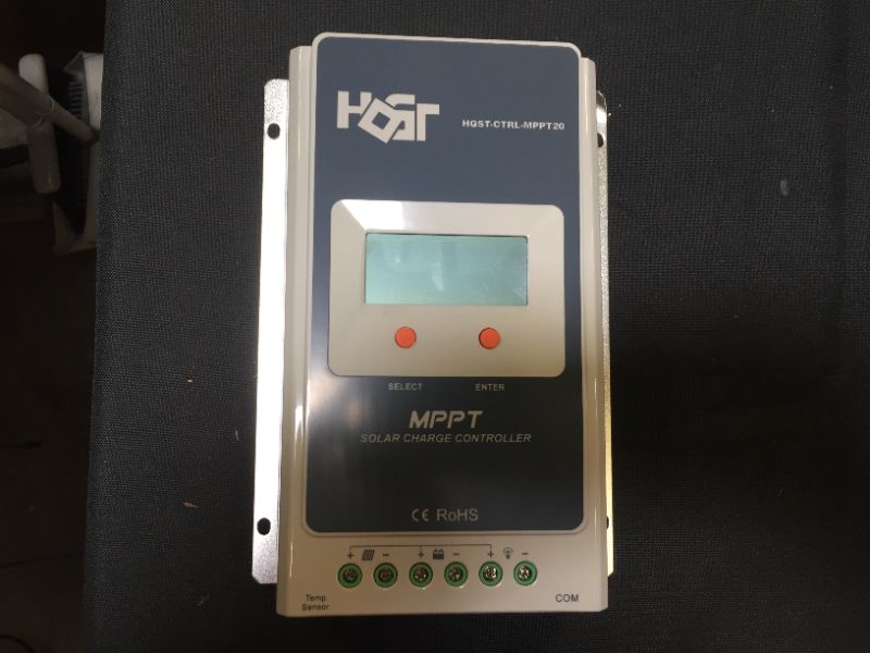 Photo 2 of HQST 20A Positive Ground MPPT 12V/24V Battery Solar Charge Controller Multiple Load Control Modes with LCD Display
