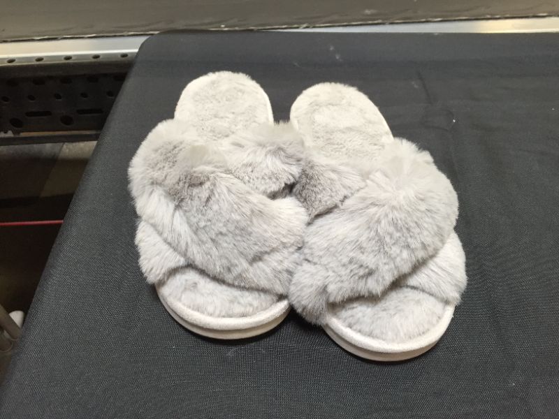 Photo 1 of Evshine women's slippers gray size 10