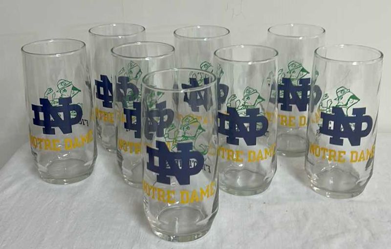 Photo 1 of 8 NOTRE DAME DRINKING GLASSES