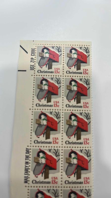 Photo 2 of RURAL CHRISTMAS MAILBOX 1971-1980 10 STAMPS