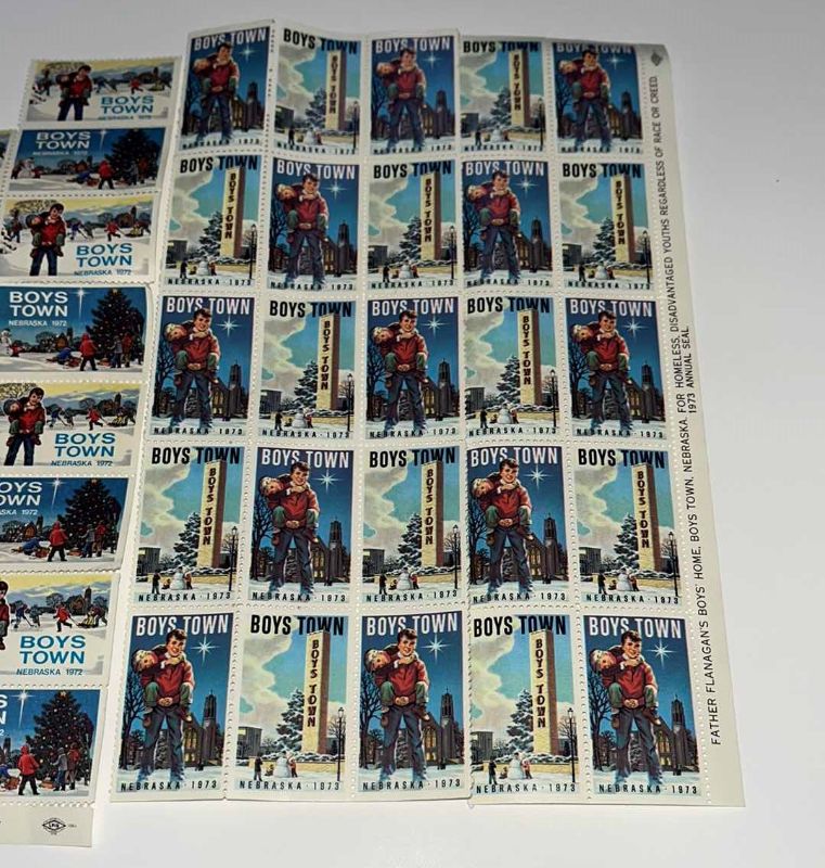 Photo 3 of BOYS TOWN NEBRASKA HOMELESS CHARITY 1972-1973 86 STAMPS