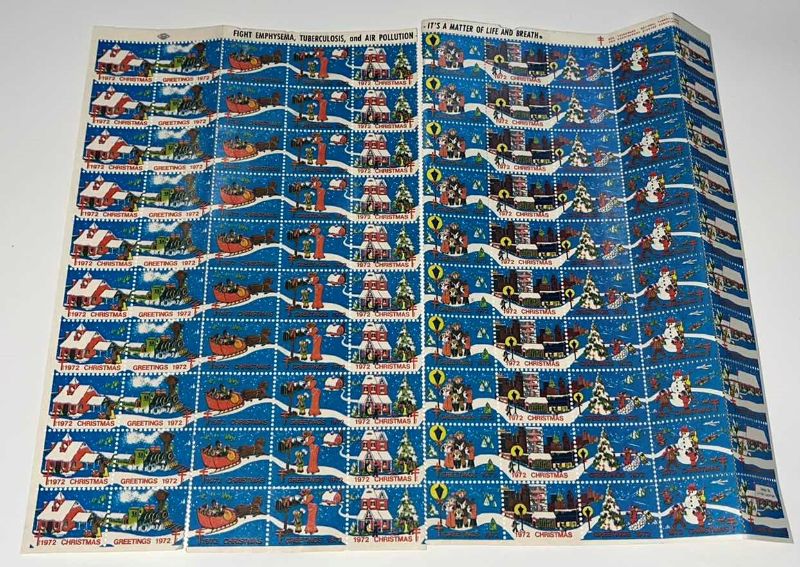 Photo 1 of NATIONAL TUBERCULOSIS AND RESPIRATORY DISEASE ASSOCIATION CHRISTMAS 1972 135 STAMPS