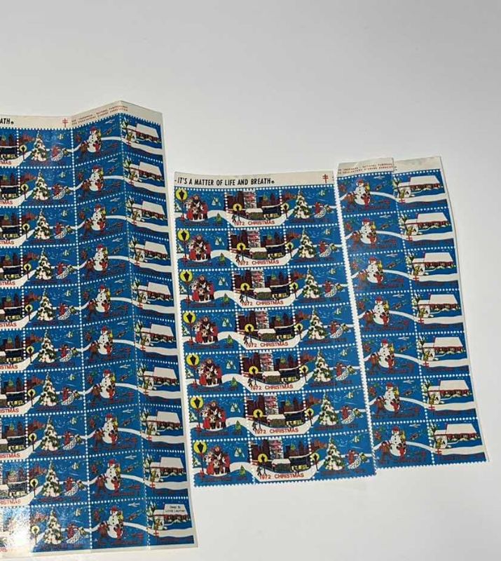Photo 1 of NATIONAL TUBERCULOSIS AND RESPIRATORY DISEASE ASSOCIATION CHRISTMAS 1972 135 STAMPS