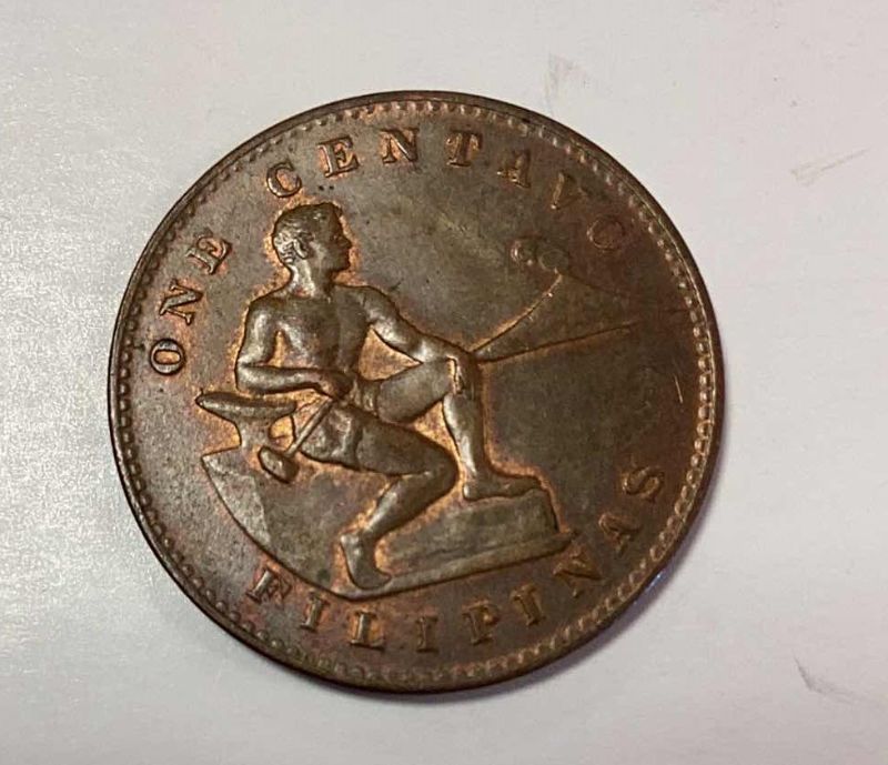Photo 1 of 1944 PHILIPPINES ONE CENTAVO COIN