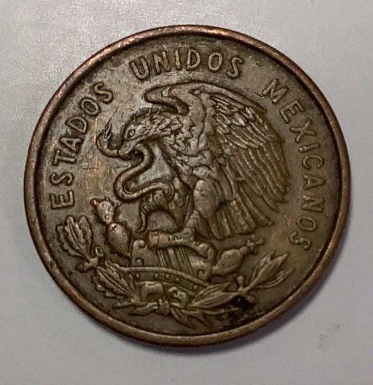 Photo 1 of 1959 ESTADOS UNIDOS MEXICANOS 10 CENTAVOS COIN