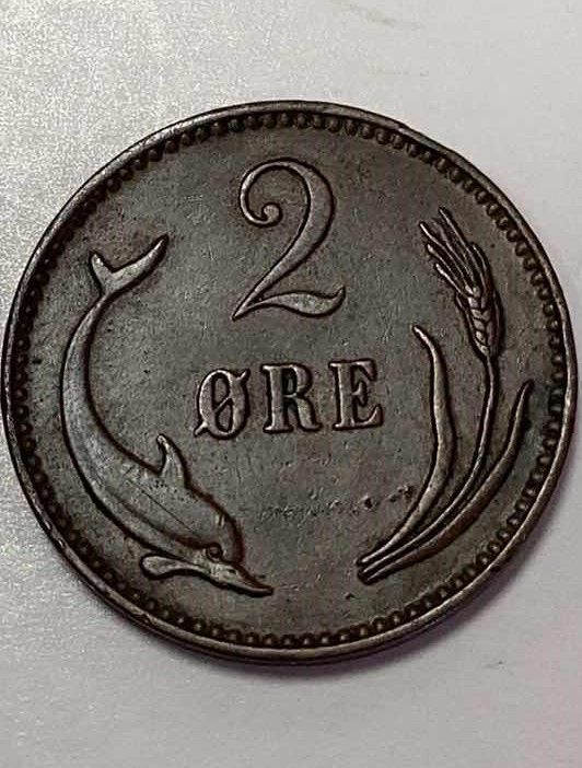 Photo 1 of 1899 DENMARK 2 ORE COIN