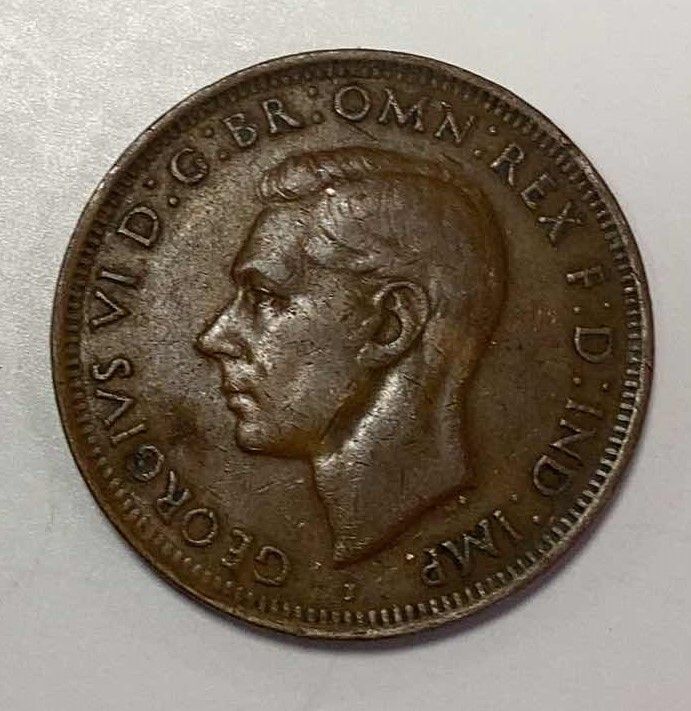 Photo 2 of 1942 AUSTRALIA ONE PENNY COIN