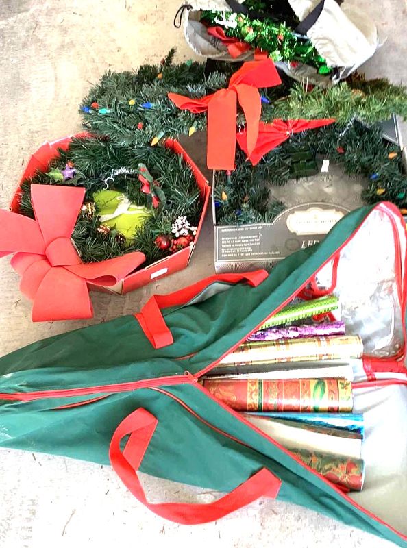 Photo 1 of CHRISTMAS WREATHS & WRAPPING PAPER