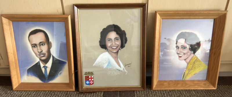 Photo 1 of 3 VINTAGE PORTRAITS IN WOOD FRAMES, LARGEST 21” x 27”