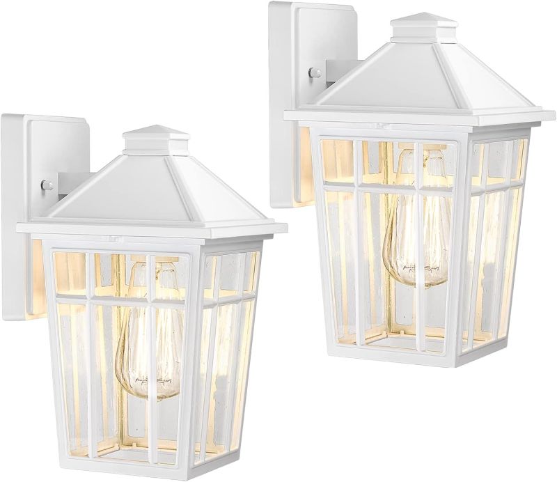 Photo 1 of Darkaway Outdoor WALL Lights Fixtures (2 Pack, White)
